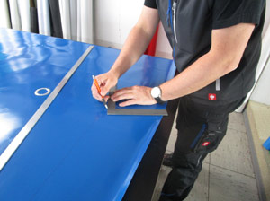 Bearbeitung von Planen